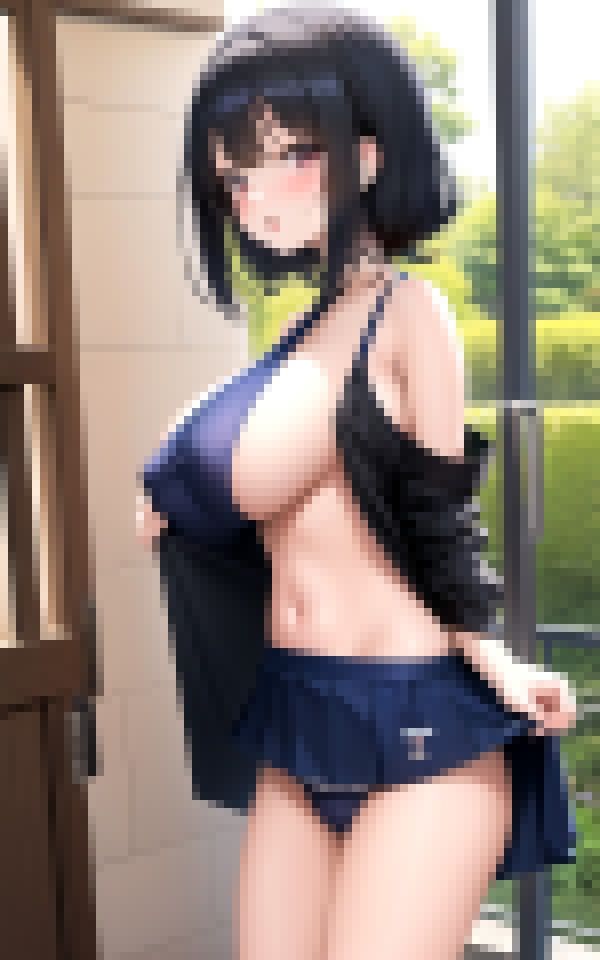 ロリ巨乳とスクール水着 画像3