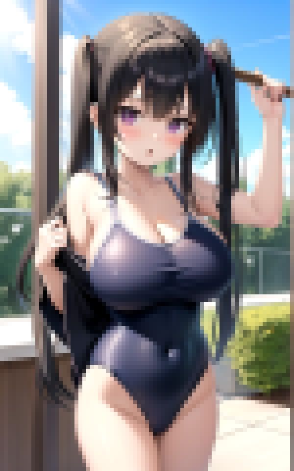 ロリ巨乳部活少女の成長おっぱい_4