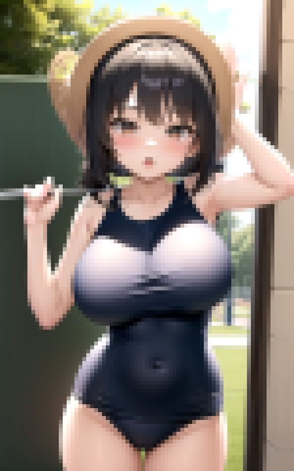 ロリ巨乳部活少女の成長おっぱい