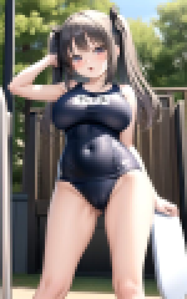 ロリ巨乳部活少女の成長おっぱい