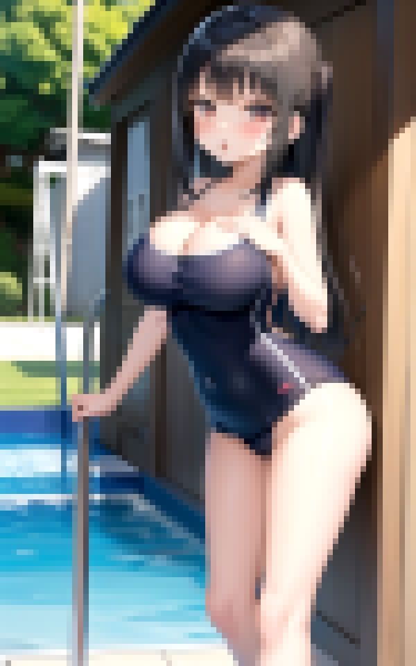 ロリ巨乳スク水写真〜スク水ロリ巨乳しか勝たん？〜9