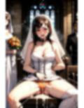 茶髪ウエディングドレス花嫁に神聖な教会で強●パンティー中出し射撃