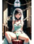 こげ茶髪ウエディングドレス花嫁に神聖な教会で強●パンティー中出し射撃