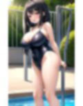 ロリ巨乳ビッチ！童顔の姉はプールで男子を誘惑ぱふぱふ 画像1