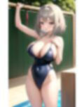 ロリ巨乳ビッチ！童顔の姉はプールで男子を誘惑ぱふぱふ 画像10