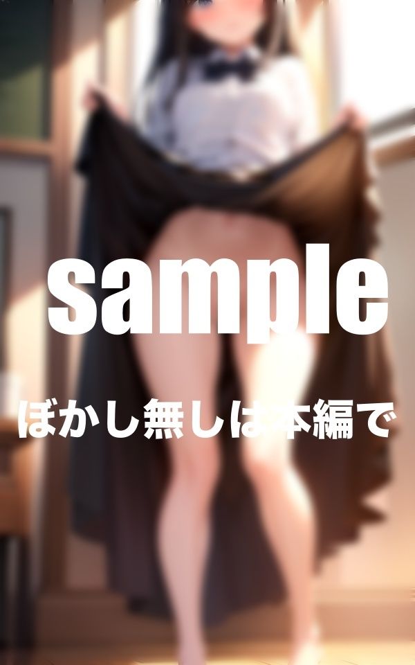 女子○校生限定！ あなたのマ？？コ見せてください！ 制服スカートたくし上げ 画像9