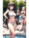 水着美人がプールで誘惑してくるハーレム天国