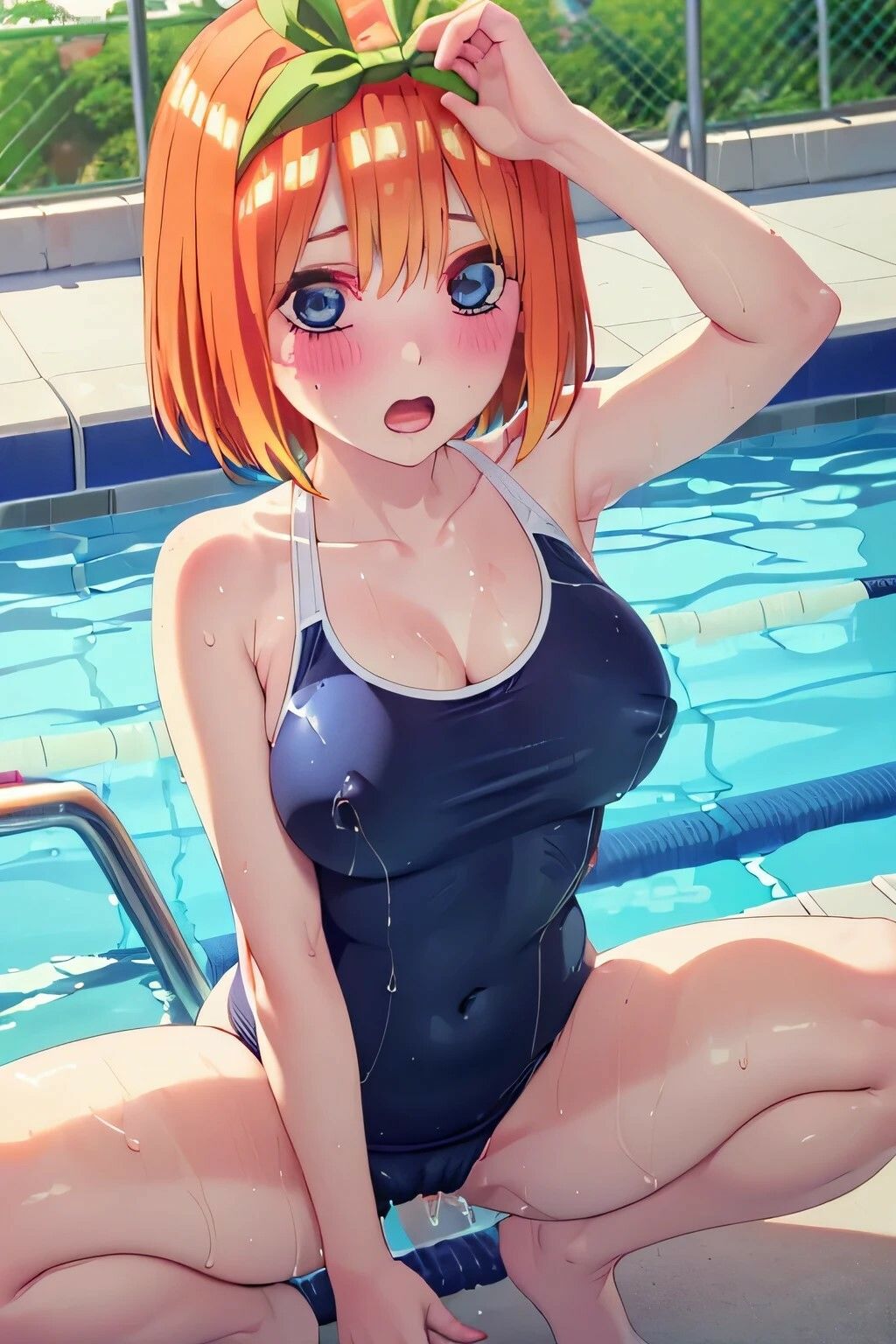 五等分の痴女 中野四〇の場合 スク水編 画像7