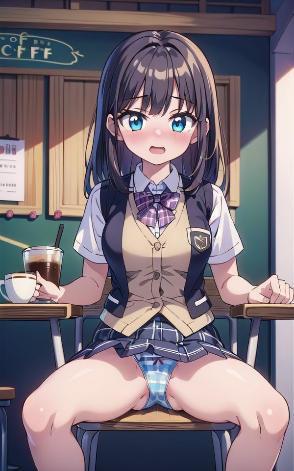 カフェの女子校生に中出しミルクサービス 画像1