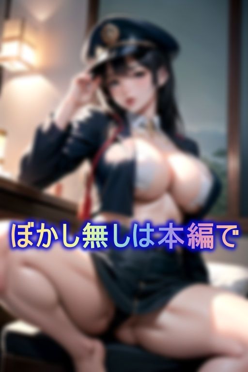 ザーメンまみれの肉便器ミニスカ婦警 画像1