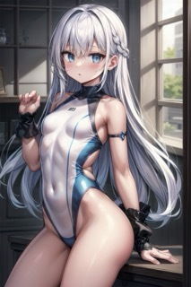 【R-15】貧乳競泳水着少女CG集