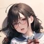 眼鏡女子校生を孕ませる