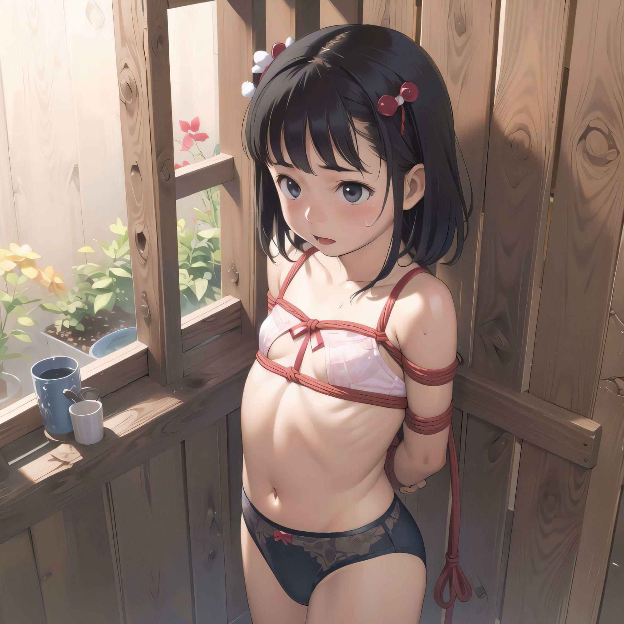 緊縛少女の悲痛な叫び ～縛られて、涙を流す乙女～...3