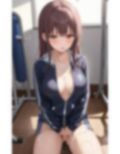 巨乳美女の体操着の中 体操着のジッパー降ろす？ 画像2