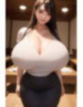 AI美女の爆乳Tシャツ写真集 画像1