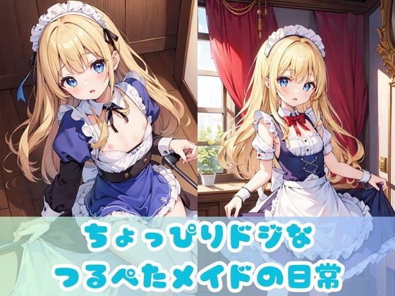 【碧眼金髪ロリ】青い目をした東欧のつるぺた美少女メイドの日常！ちょっぴりドジな貧乳ちっぱいがご主人のために中出しセックスとフェラでご奉仕！1