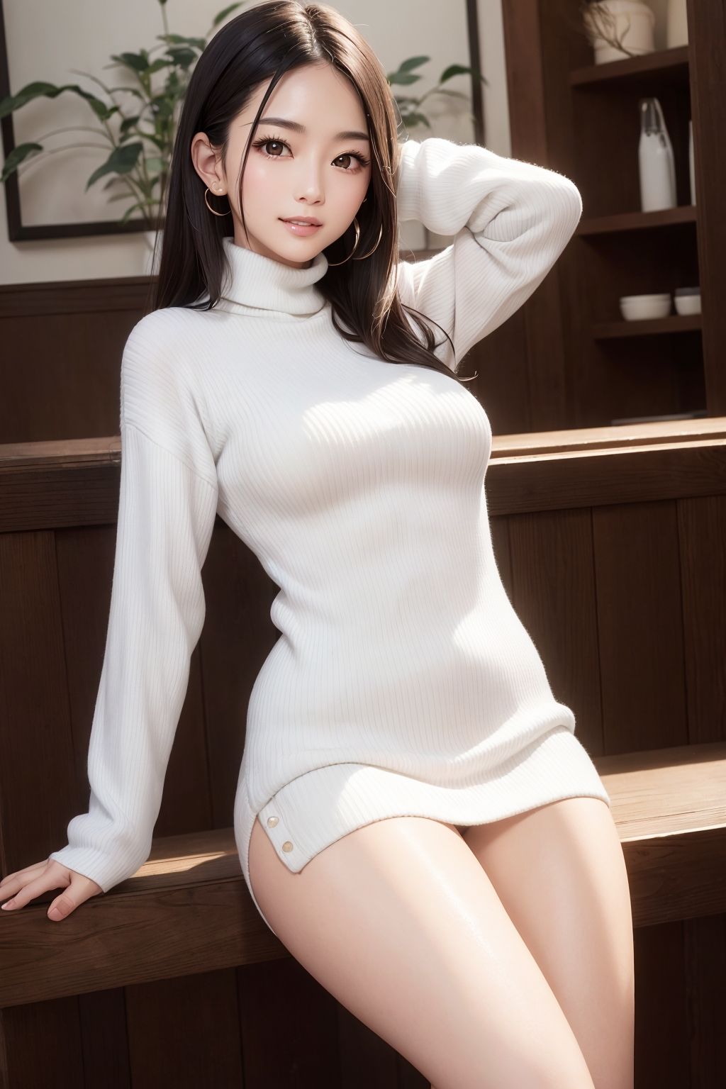 AI美女の白セーター写真集2_11