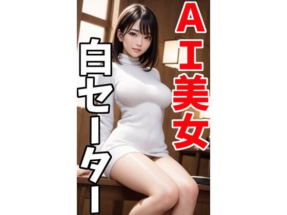 AI美女の白セーター写真集2_1