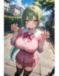 60キャラ 制服巨乳 即オチ2コマ
