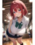 60キャラ 制服巨乳 即オチ2コマ