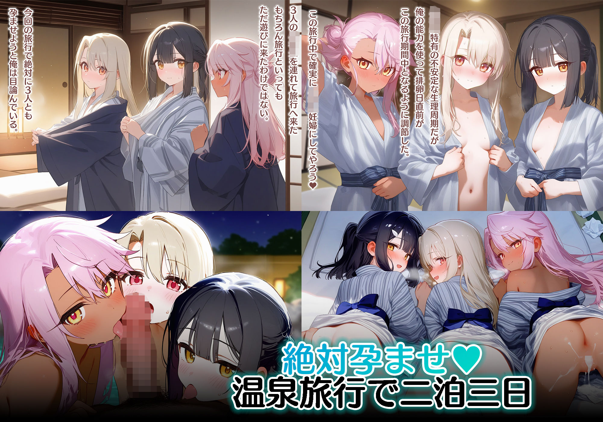 【催●性支配】魔法少女、完全敗北で全員妊娠 雑魚まんこで全力媚び媚び魔力補給♪4