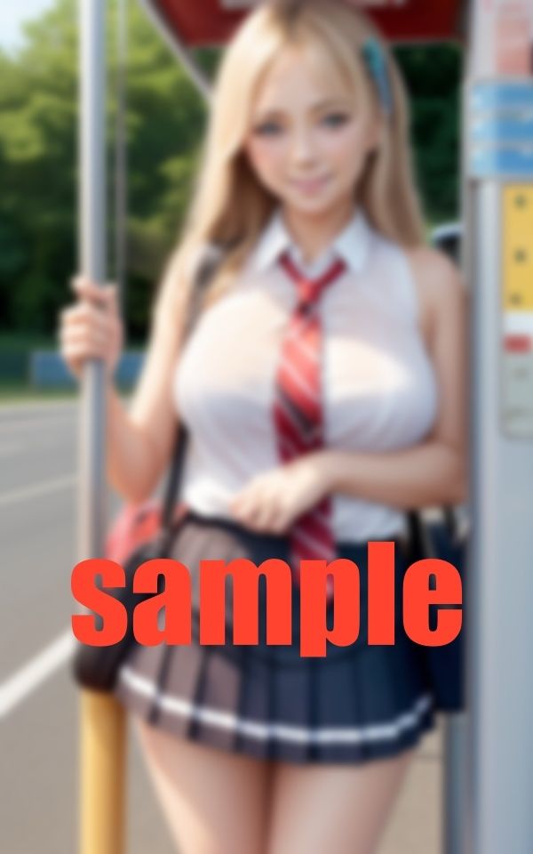 学校サボるバス待ち美女 画像8