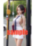 学校サボるバス待ち美女 画像2