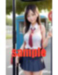 学校サボるバス待ち美女 画像9