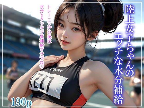 陸上女子ちゃんのエッチな水分補給