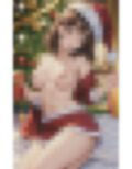 卑猥すぎるサンタ姿の美女 画像1