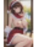 卑猥すぎるサンタ姿の美女 画像3