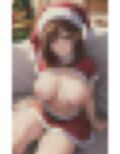 淫乱美女 サンタコスプレ 画像1