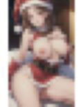 淫乱美女 サンタコスプレ 画像2