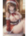 巨乳美女 パンチラミニスカサンタ 画像4