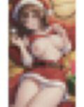 巨乳美女サンタ 卑猥な姿 画像1