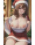 巨乳美女サンタ 卑猥な姿 画像3
