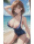 清楚系美女 Hな水着姿 画像1