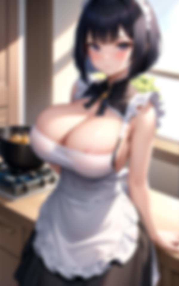 無愛想だけどいつでも揉ませてくれる爆乳メイドさん 画像7