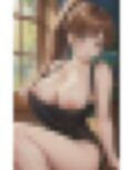 ポニーテール美女 巨乳で誘惑 画像2