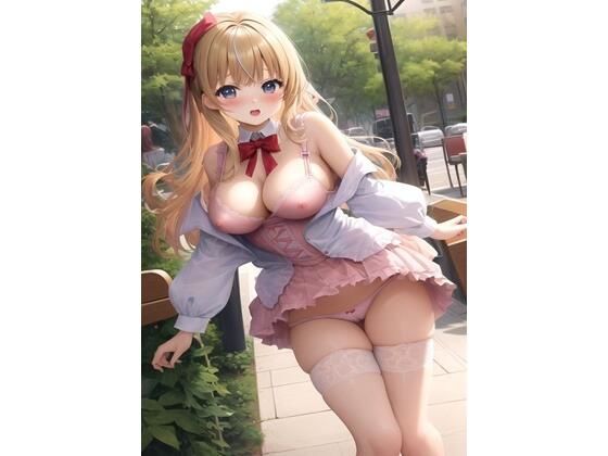 巨乳見せたがり彼女の街中ドキドキ露出デート Part 2_1