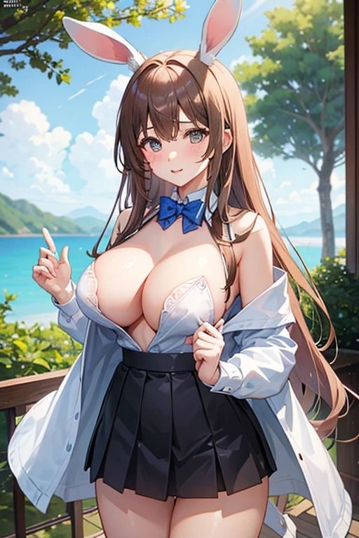 巨乳のバニーガール 画像1