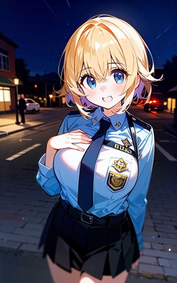 おちんぽ警察出動！こんなにおっきいの違反だぞっ！小さくしてアゲルね。 画像1