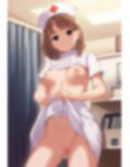 ナースの女の子が催●にかかってスカートをたくし上げている画像2 画像1