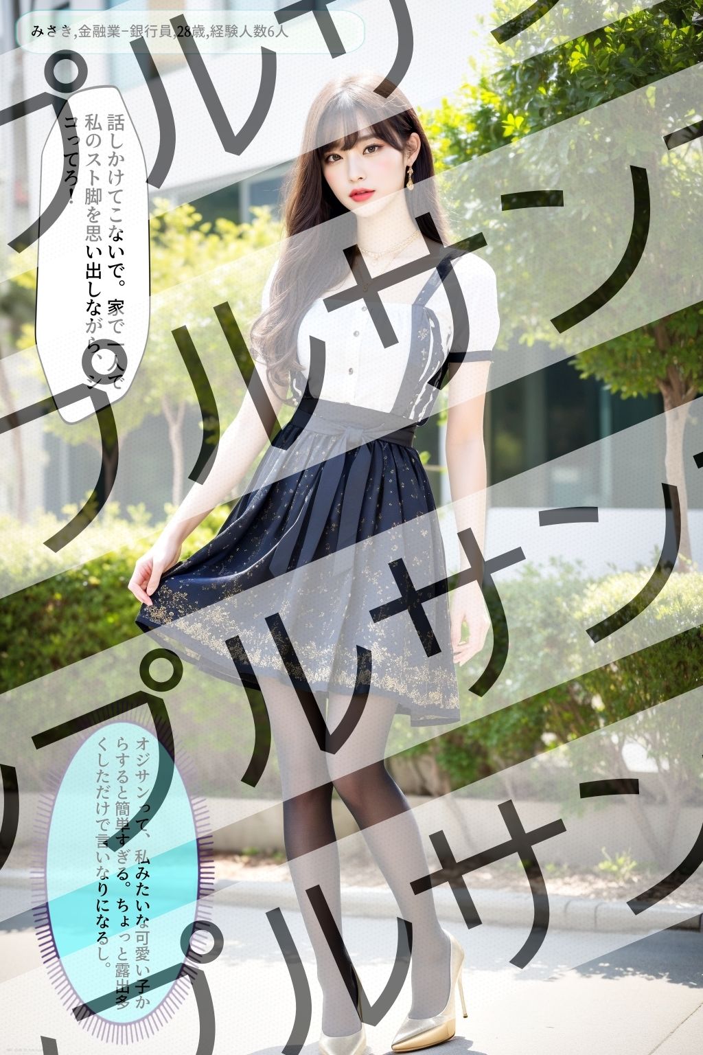 性格は悪いけど顔が可愛すぎる美脚ストッキング女 vol.1 - A woman with beautiful legs in stockings who has a bad personality but a cute face -