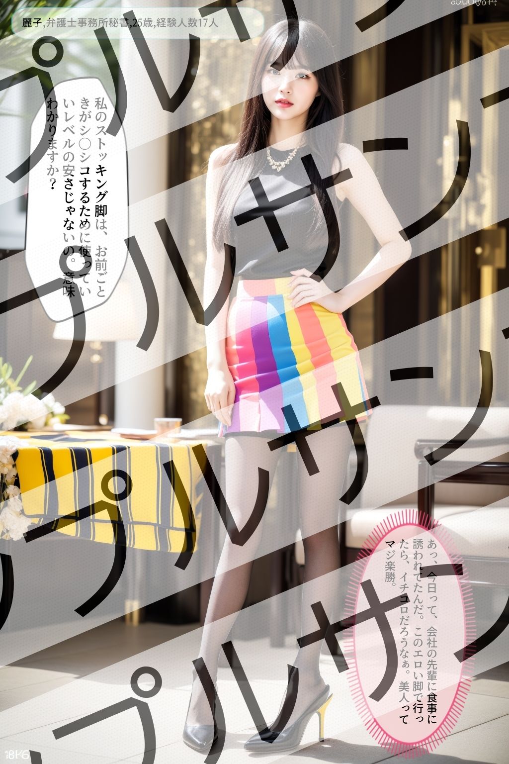 性格は悪いけど顔が可愛すぎる美脚ストッキング女 vol.1 - A woman with beautiful legs in stockings who has a bad personality but a cute face -