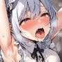 唾液たっぷり脇見せメイド