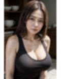 タンクトップ姿の巨乳熟女 画像3