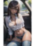 美少女が車に近づいてきて…乳首が透ける服で挑発されて… 画像4