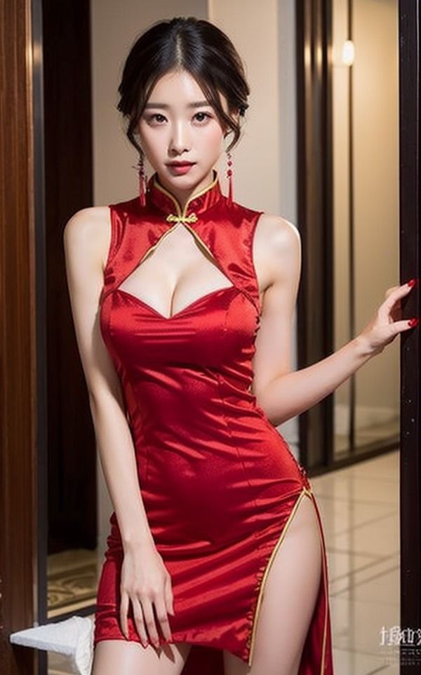 サンプル画像2:美人のお姉さんがチャイナ服を着させた(MengY) [d_387663]