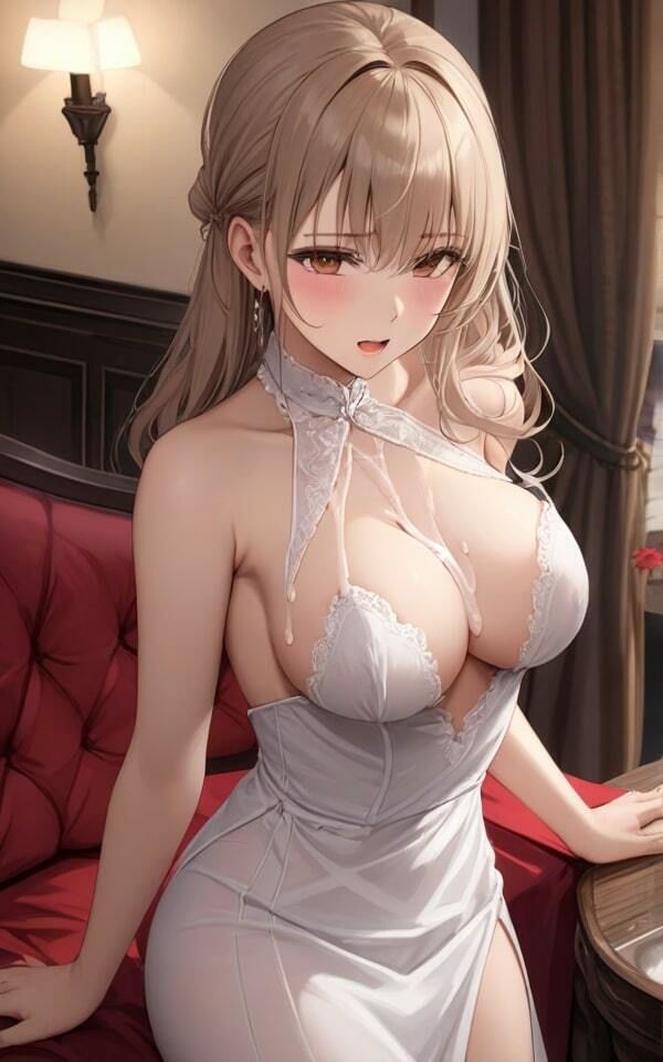 妖艶な美女のセクシードレス ノーブラのドレス姿はどうかな？_7